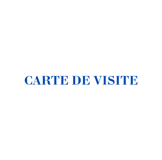 Carte de visite